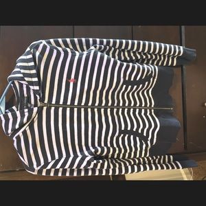 Abercrombie & Fitch Striped Hooded front zip jacket